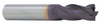 T&O 4 Flute SuperCEED® Solid Carbide X-MAX® Coated Single End Mill, 1/8" Size & Shank Diameter, 1/2" Length of Cut, 1-1/2" Overall Length