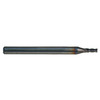 T&O 4 Flute SuperCEED® Solid Carbide TiCN Coated Finishing Stub Length Single End Mill, 3/32" Size, 1/8" Shank Diameter, 3/16" Length of Cut, 1-1/2" Overall Length
