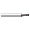 T&O 2 Flute SUPERCEED® Solid Carbide X-FACTOR® Coated Miniature Ball Single End Mill, .052" Size, .130" Length of Cut