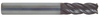 T&O 4 Flute SuperCEED® Solid Carbide X-FACTOR® Coated Variable Helix Single End Mill - Corner Radius, 3/16" Size & Shank Diameter, 7/16" Length of Cut, 2" OAL