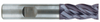 T&O 4 Flute SuperCEED® Solid Carbide X-FACTOR® Coated Variable Helix Single End Mill - Square End, 1/2" Size & Shank Diameter, 1" Length of Cut, 3" OAL