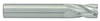 RobbJack 4 Flute Solid Carbide "Tuffy" Stub Length Single End Mill, 3/8" Size, 3/8" Shank Diameter, 5/8" Length of Cut, 2" Overall Length