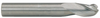 RobbJack 3 Flute Stub Length "Tuffy" Solid Carbide Ball Single End Mill, 3/8" Size, 3/8" Shank Diameter, 1/2" Length of Cut, 2-1/2" Overall Length