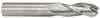 RobbJack 3 Flute Regular Length "Tuffy" Solid Carbide Ball Single End Mill, 3/16" Size, 3/16" Shank Diameter, 5/8" Length of Cut, 2" Overall Length