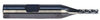 Robbjack 4 Flute "Tuffy" Solid Carbide Single End Mill, 1/4" Size, 3/8" Shank Diameter, 3/4" Flute Length, 2-1/2" Overall Length