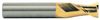 M.A. Ford 2 Flute Stub Length Micrograin 10% Cobalt TiN Coated Solid Carbide Single End Mill, 3/16" Size, 3/16" Shank Diameter, 3/8" Flute Length, 2" Overall Length