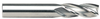 Rushmore USA 4 Flute Micrograin Solid Carbide Single Finishing End Mill, 11/16" Size, 3/4" Shank Diameter, 1-1/2" Length of Cut, 4" Overall Length