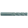 Rushmore USA 4 Flute Micrograin Long Length Uncoated Solid Carbide Single End Mill, 3/4" Size, 2-1/4" Length of Cut, 5" Overall Length