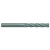 Rushmore USA 4 Flute Micrograin Extra Long Length Uncoated Solid Carbide Single End Mill, 1/2" Size, 3" Length of Cut, 6" Overall Length