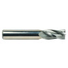 Rushmore USA 4 Flute Solid Carbide .020" Corner Radius Single End Mill, 1/2" Size & Shank Diameter, 1" Length of Cut, 3" Overall Length