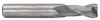 Rushmore USA 2 Flute Solid Carbide .030" Corner Radius Single End Mill, 3/16" Size & Shank Diameter, 5/8" Flute Length, 2" Overall Length