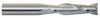 Rushmore USA 2 Flute Long Length Uncoated Carbide Single End Mill, 1/2" Size & Shank Diameter, 2" Flute Length, 4" Overall Length