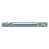 Rushmore USA 4 Flute Stub Length Solid Carbide Double End Mill, 5/16" Size, 5/16" Shank Diameter, 1/2" Flute Length, 2-1/2" Overall Length