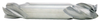 Rushmore USA 4 Flute Stub Length Solid Carbide Double End Mill, 7/16" Size, 7/16" Shank Diameter, 9/16" Flute Length, 2-1/2" Overall Length