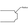 Rushmore USA 3 Flute Solid Carbide Corner Rounding Single End Mill, 3/32" Radius Size, 3/16" End Diameter, 3/8" Shank Diameter, 2-1/2" Overall Length