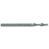 Rushmore USA 2 Flute Long Reach Undercut Shank Single End Mill, 1/8" Size & Shank Diameter, 5/8" Length of Cut, 3/8" Neck Length, 2" Overall Length