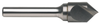 Rushmore USA Single Flute Solid Carbide Countersink, 82° Angle, 5/8" Size, 1/4" Shank Diameter, 2-1/2" Overall Length