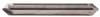 Rushmore USA Solid Carbide 4 Flute 82° Angle Drill Point Double End Countersink, 1/2" Size & Shank Diameter, 3" Overall Length
