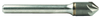 Rushmore USA 6 Flute Solid Carbide CNC Precision Single End Countersink, 82° Angle, 1/4" Size, 1/4" Shank Diameter, 2" Overall Length