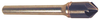 Rushmore USA 6 Flute Solid Carbide CNC Precision Single End Countersink, 90° Angle, 1" Size, 1/2" Shank Diameter, 2-3/4" Overall Length