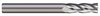 Micro 100 2 Flute Stub Length Solid Carbide Single End Mill, 3/64" Size, 1/8" Shank Diameter, 3/32" Flute Length, 1-1/2" Overall Length