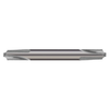 Micro 100 3 Flute Solid Carbide Double End Corner Rounding End Mill, .120" End Diameter, 5/8" Shank Diameter, 3-1/2" Overall Length, .2188" Radius