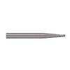 Micro 100 2 Flute Metric Ball End Stub Length Solid Carbide Miniature End Mill, 1.5mm Size, 3mm Shank Diameter, 2.3mm Length of Cut, 38mm Overall Length