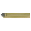 Precise USA Carbide K21 Kennametal Tipped Tool Bit, 1/4" Size, D4 Pointed Nose 80° Included Angle