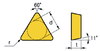 Precise 60° Triangle, Indexable Ceramic Turning / Boring Insert, TPG321 AW20