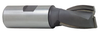 Precise 2 Flute 1" Size Carbide Tipped Heavy Duty Center Cutting End Mill, 1" Shank, Length of Cut 1-29/64", 4-1/8" OAL