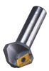 Everede 45° Chamfer Angle 3 Insert Countersink Holder, 1" Shank Dia. 90° Point Angle, .391" Length of Cut - CHM-938-45