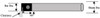 Everede 90° Internal Grooving Bar #1330, 7/16" Shank Dia., 7/16" Neck Dia., 8" Length