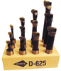 Borite 12 Piece C2 Carbide Tipped Boring Bar Set, 5/8" Shank Diameter - D625
