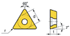 Borite 60° Triangle, Indexable Carbide Turning / Boring Insert, TT-221-C5/TiN