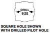 Hassay Savage HSS Inch Square Push Broach, 9/32" Size - 13018