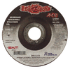 United Abrasives Depressed Center Grinding Wheel, 5" Dia., 7/8" Hole, Type 27 Grit Ztech