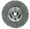 Weiler Narrow Face Width Wire Wheel Brush, 8" Diameter, Wire Size .0118" - 01165