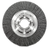 Weiler Medium Face Width Wire Wheel Brush, 10" Diameter, Wire Size .014" - 06160