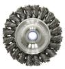 Weiler Knot Style Wire Wheel Brush, 6" Diameter, Wire Size .014" - 08085