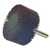T&O Zirconia Abrasive Flap Wheel, 1-1/2" Diameter, 1" Width, 1/4" Shank, 80 Grit