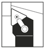 Dorian Tool 1" External Multi-Clamp Toolholder MTJN Style Right Hand - MTJNR16-3D