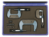 Precise 3 Piece Outside Micrometer Set, 0-75mm Range Per Set - M3-927