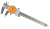 Mitutoyo 0 - 6" Range, Orange Face Dial Caliper, Jaw Depth 1-9/16" - 505-742-54J