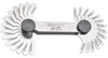 Starrett Screw Pitch Gage, 28 Leaf, .25 - 2.5mm Pitches, 60º Degree