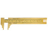 Precise 4" Solid Brass Caliper