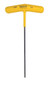 Bondhus Cushioned Grip T-Handle Hex Tool, 3/32" Size - 13205