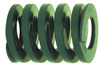 Danly DieMax XL™ Light Load, Green Die Spring, 3" Free Length, 1/2" Hole Dia., 9/32" Rod Dia.