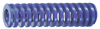 Danly DieMax XL™ Medium Load Blue, Die Spring, 12" Free Length, 5/8" Hole Dia., 11/32" Rod Dia.