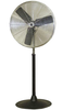 TPI 24" Blade 1/4HP 120V Non-Oscillating Pedestal Mount Fan - CASU 24-P