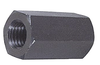 TE-CO Coupling Nut, Hex 7/8", 1-1/4" Length, 1/2"-13 Thread Size - 12-CN